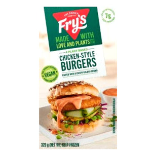 FRY'S Hamburguesas veganas tipo pollo | Chicken-Style Vegan Burger 320g (Frozen)