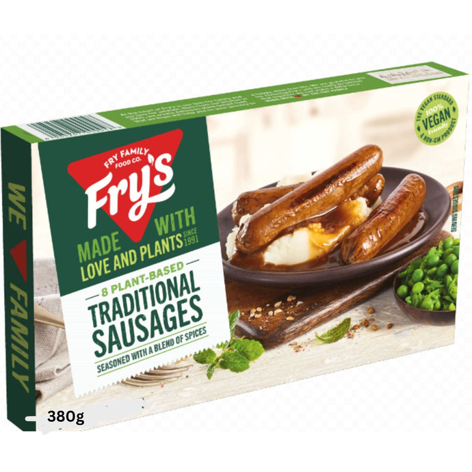 FRY'S Salchichas Veganas | Vegan Traditional Sausages - 380g (Frozen)