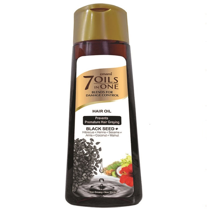 Aceite de Semilla negra 7 en 1 | 7 in 1  Black Seed hair oil for damage control 200ml Emami