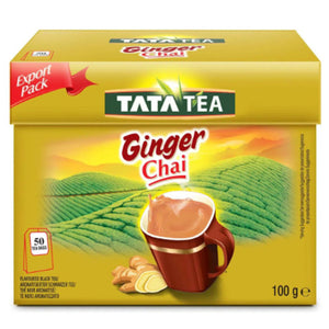Te negro con Especias en bolsitas | Black tea bags with Ginger flavor 50 bags/100g Tata