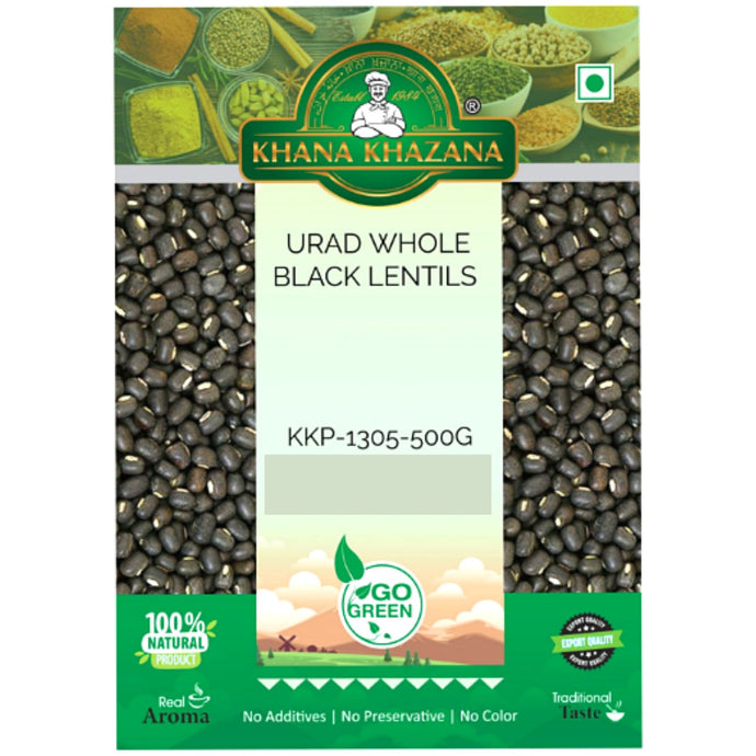 Frijol negro | Whole Urid Beans 500g Khana Khazana
