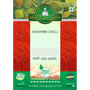 Chile de Cachemira en polvo | Kashmiri Chilli Powder | Kashmiri Mirch 100g Khana Khazana
