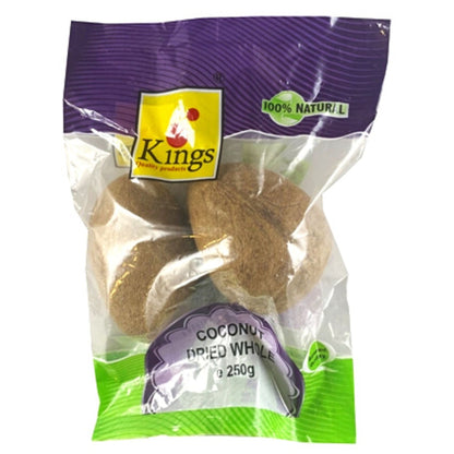 dried coconut | Dried Whole Coconut | Coconut Whole 250g Kings