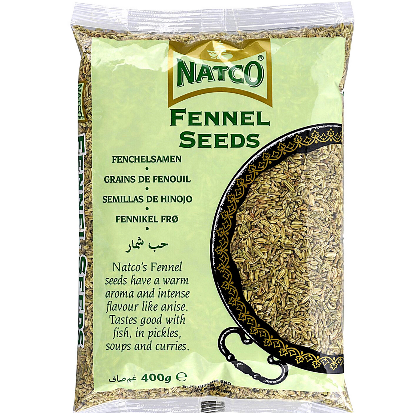 Semillas de Hinojo | Fennel Seeds 400g Natco
