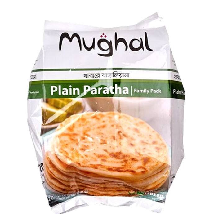 Pan plano Indio Paratha | Plain Paratha (Frozen) Family Pack 1.6kg/20pcs. Mughal