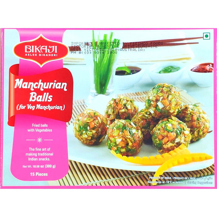 Bolas de Verduras Fritas | Fried Vegetable Balls | Manchurian Balls 300g/15pcs. Bikaji