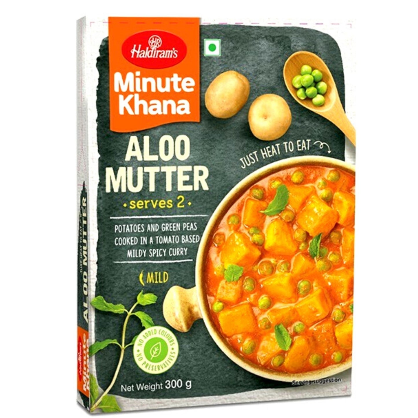 Patatas con Guisantes | Potatoes with green peas | Aloo Matar 280g Haldiram