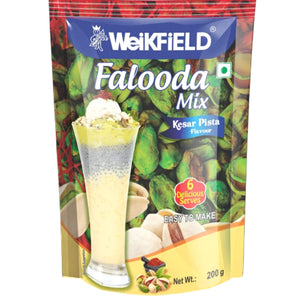 Mezcla de postre para Falooda | Falooda mix Kesar Pista flavour 200g Weikfield