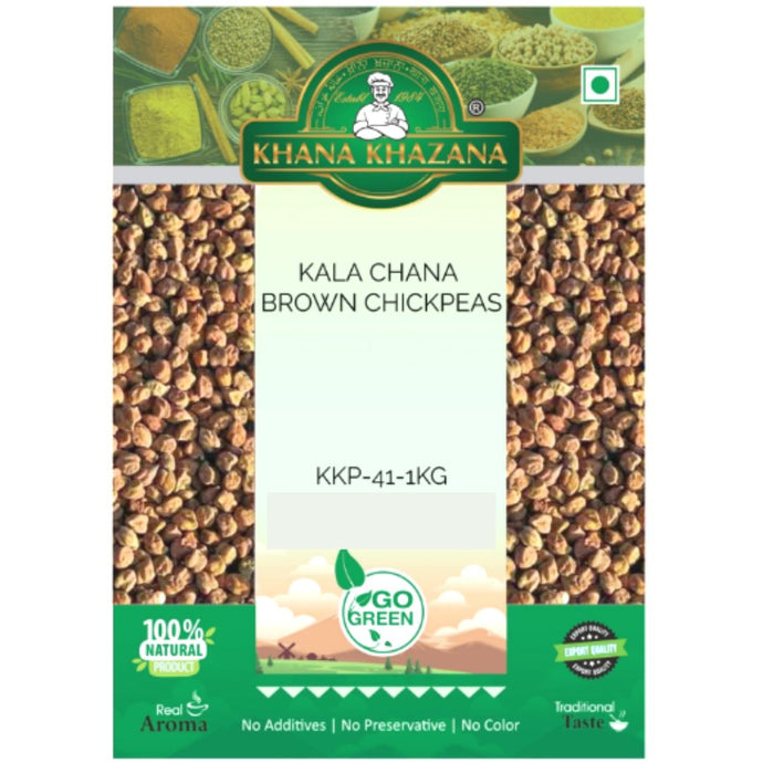 Garbanzos Negros | Brown Chickpeas | Kala Chana 1kg Khana Khazana