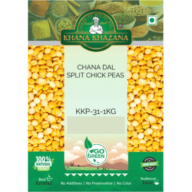 Garbanzos partidos (Cicer arietinum) | Split Chickpeas | Chana dal 1kg Khana Khazana