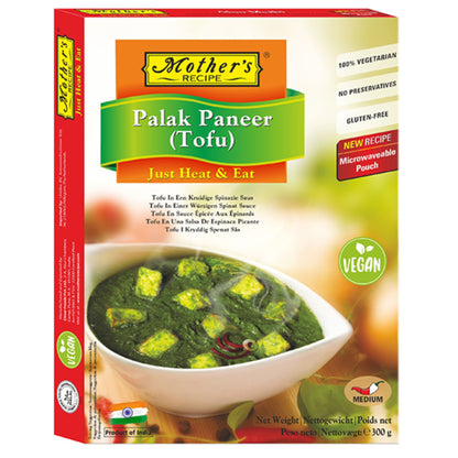 Espinacas al curry con Queso Vegano | Palak Paneer Vegan 300g Mother's Recipe