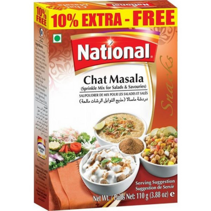 Especias para Ensaladas y Aperitivos | Chat Masala 110g National