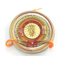 Load image into Gallery viewer, Plato decorativo para Pooja | Decorated Thali For Pooja (Small)