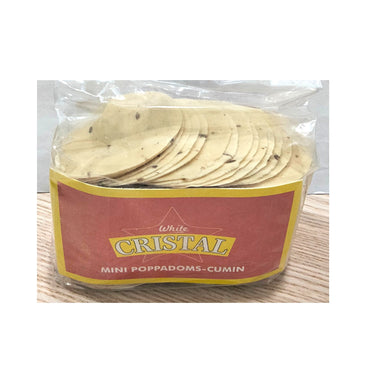 Papadum Pequeño de Comino | Papad mini Cumin 200g White Cristal
