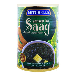 Guiso de Grelos de Mostaza al curry | Sarson ka saag 425g Mitchell's