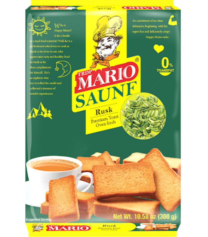 Biscote Tostado Hinojo | Saunf Rusk 300g Mario