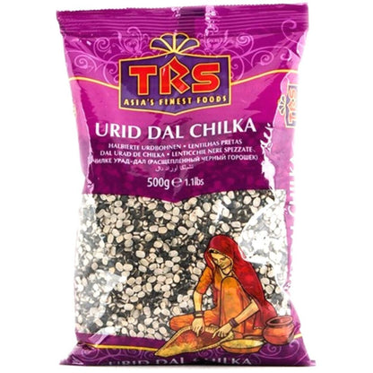 Frijol negro Partido (Vigna mungo) | Split Urid dal (Granel/Loose) 500g TRS