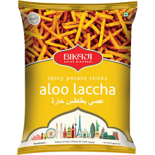 Cargar imagen en el visor de la galería, Aperitivos Aloo Laccha | Spicy Potato Sticks | Aloo Laccha 200g Bikaji