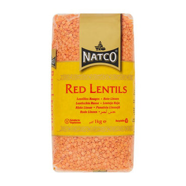 Lentejas Rojas (Lens culinaris) | Red Lentils | Masoor dal 2kg Natco