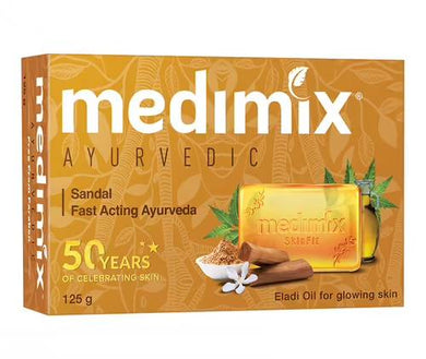 Jabón Ayurvédico de Sándalo | Sandal Ayurvedic soap with eladi oil 125g Medimix