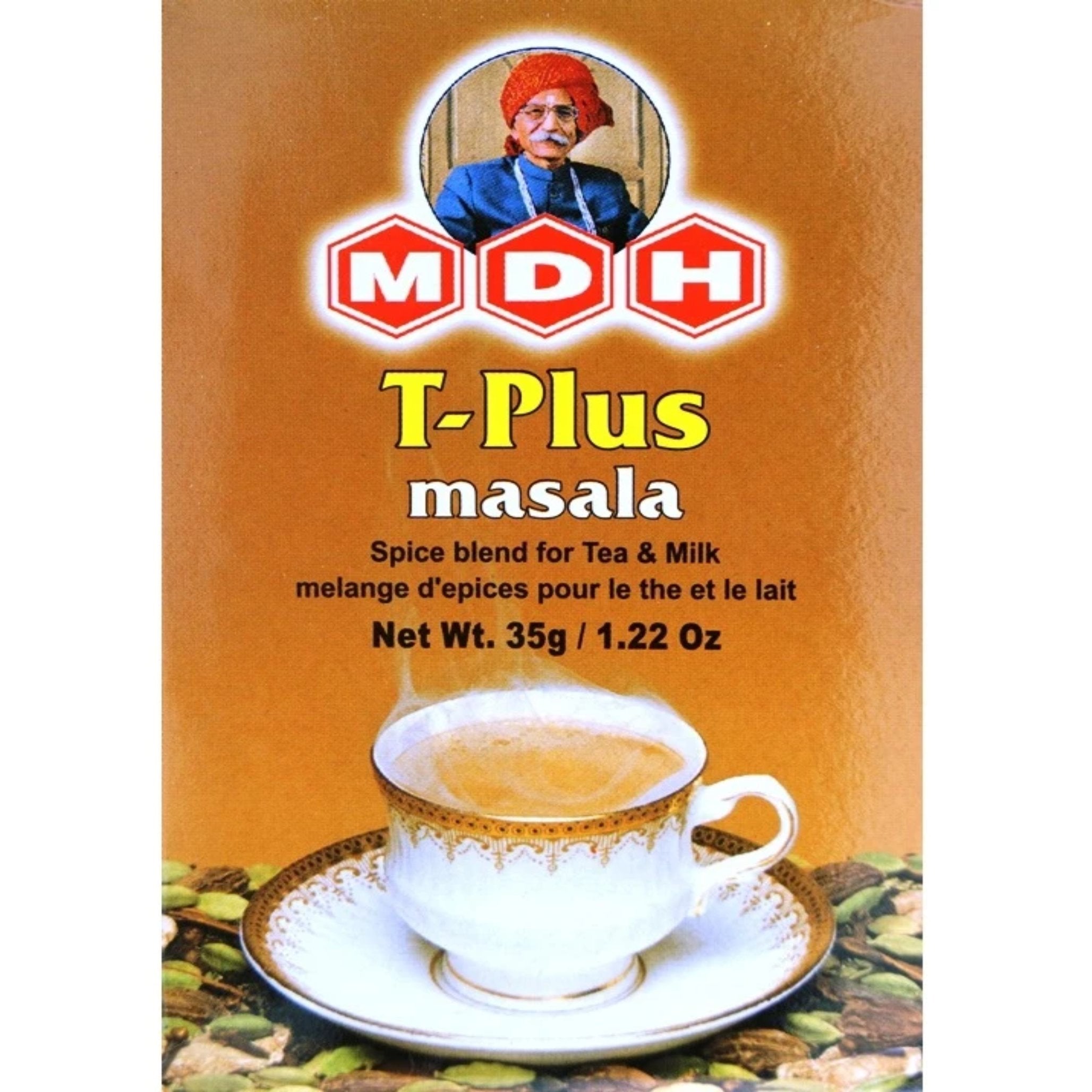 MDH Masala Chai Spice Blend 35g: Authentic Indian spice mix for a warming, aromatic tea experience. Buy now from DesiGourmet.es.