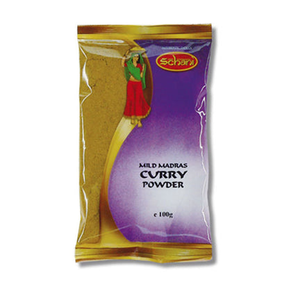 Curry De Madras suave | Madras Curry Powder Mild 100g Schani