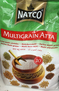 Harina de Trigo para Chapati multigrano | Multigrain Whole Wheat Flour for Chapati | Multigrain Atta 10kg Natco