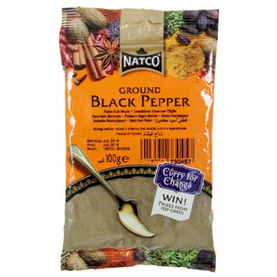 Pimienta negra en polvo | Black Pepper powder 100g Natco