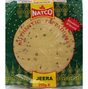 Papadum de Comino | Cumin Papad Natco 200g