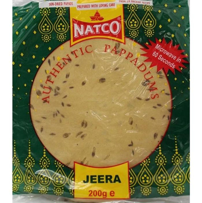 Papadum de Comino | Cumin Papad Natco 200g
