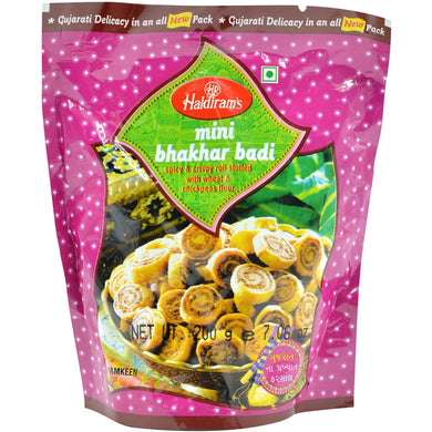 Aperitivos BhakharWadi | Fine Flour Fried Stuffed Small Rounds | Bhakhar Wadi 200g Haldiram